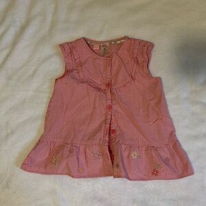 OshKosh B'gosh Pink Checkered Kids Blouse